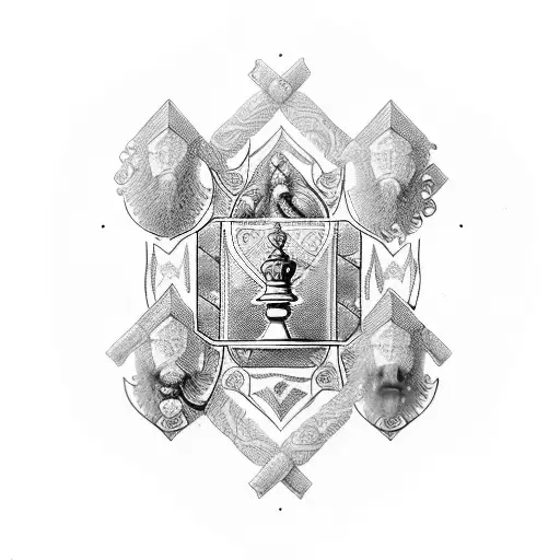 A Chessboard With Intricate Greek And Roman Mythological Figures As Chess Pieces