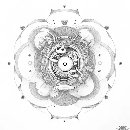 Semicolon With Yin Yang And Mechanics