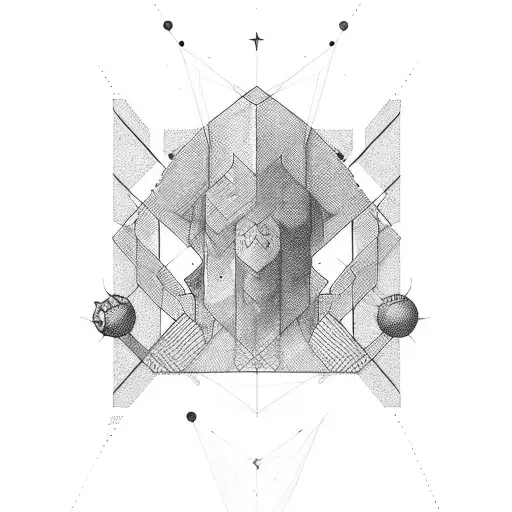 Abstract Geek Icons With Lines To The Leg Covering