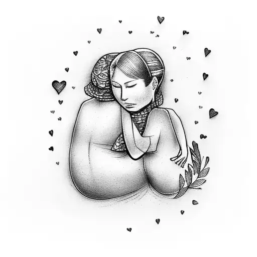 Being Hugged By Mom But Can't Feel The Love