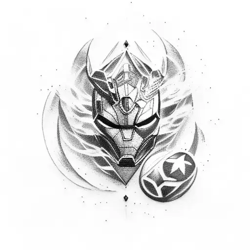 Create A Tattoo Inspired By The Marvel Universe With A Focus On Nature Elements