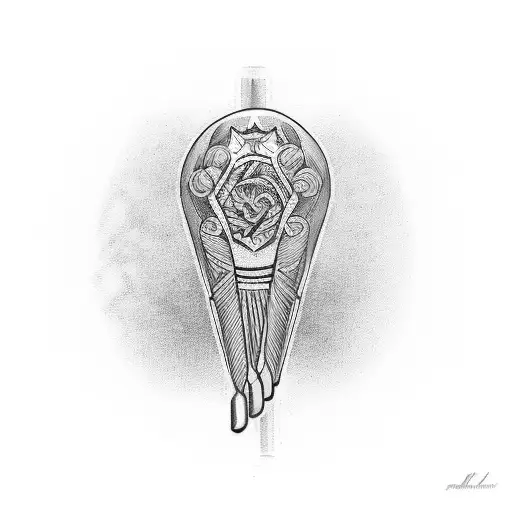 Memorial Tattoo For Dad With Drumsticks