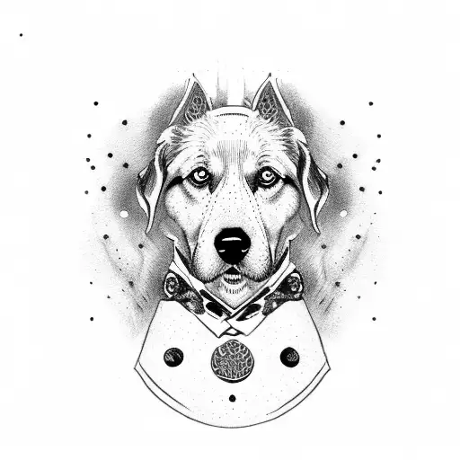 Dog Print With Initials