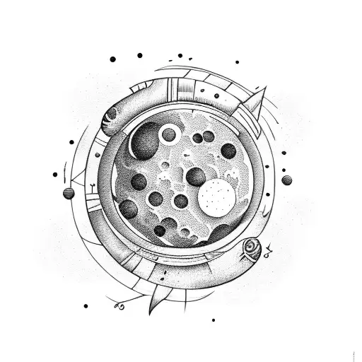 Space Moon Stars Planets