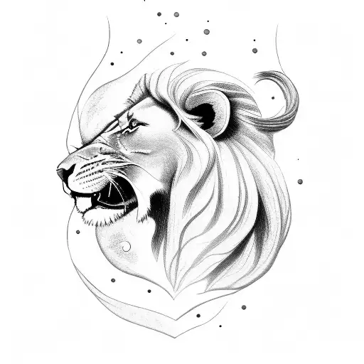 Lion Sitting On Horse