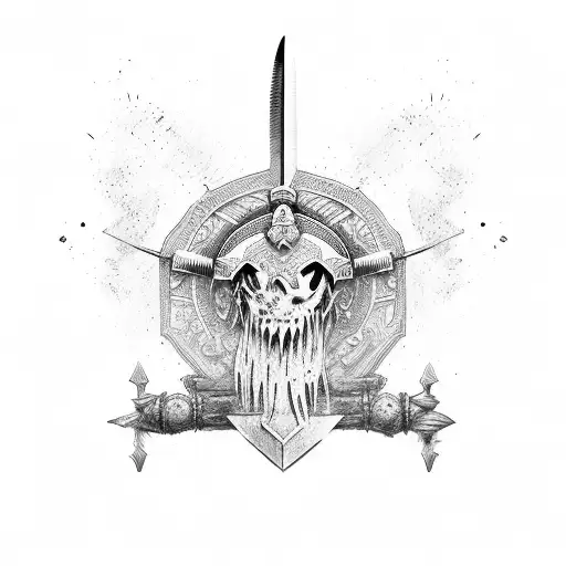 Gladiator Is Raising A Sword