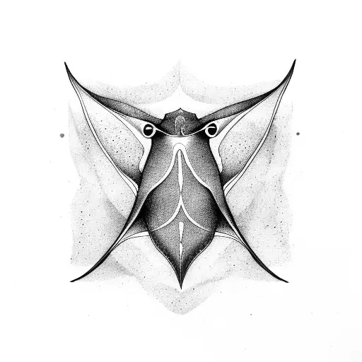 Manta Ray With The Name Mary