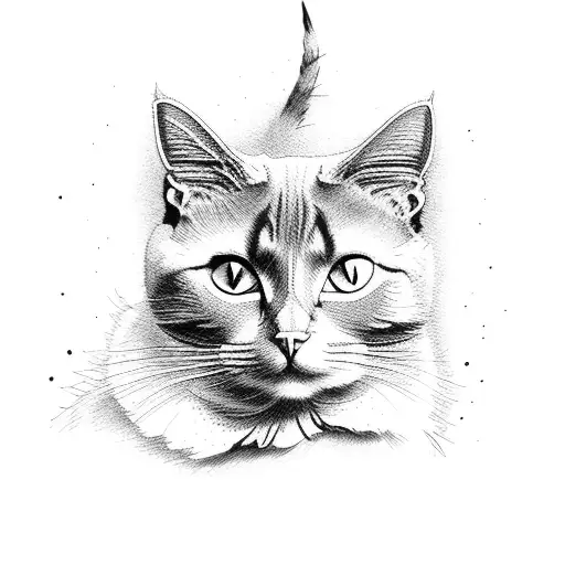 A Cat In A Dark Room