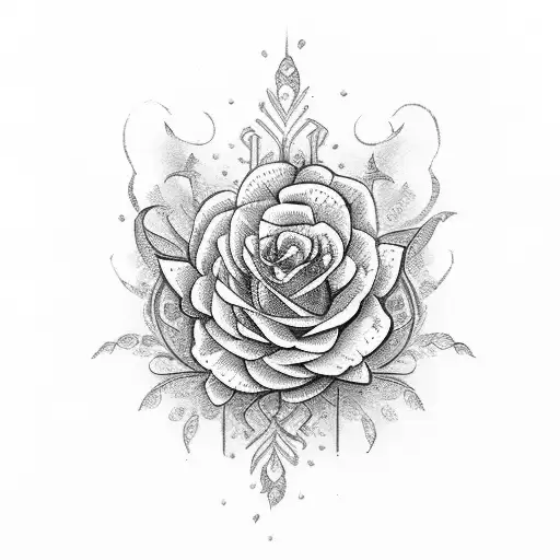 Roman Numerals With Flowers