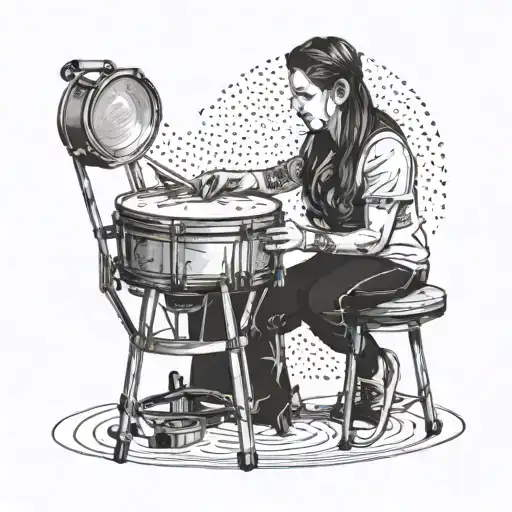 An Esthetician Working On A Client With A Drum Heartbeat In The Background