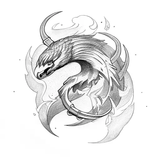 Phoenix Arm Sleeve With Sagittarius