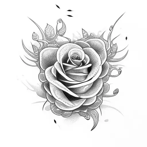 Floral Com Cobras E Rosas