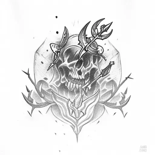 Dagger With Thorns And Leather Handle