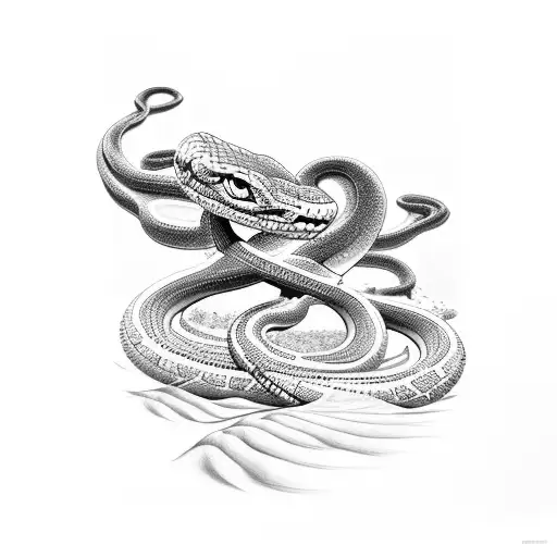 Snake With Sand Watch