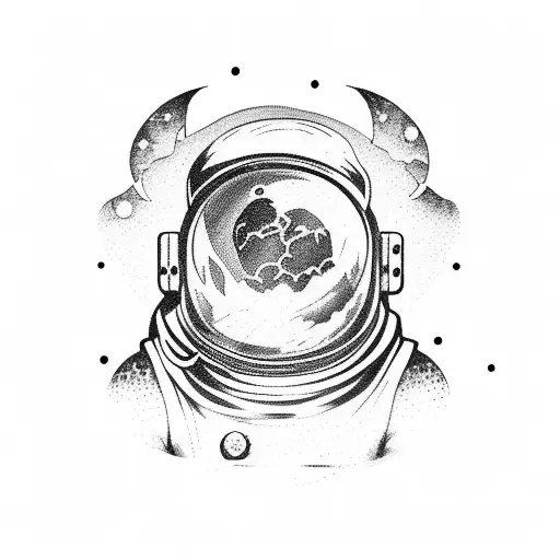 Aquarius Astronaut On The Moon