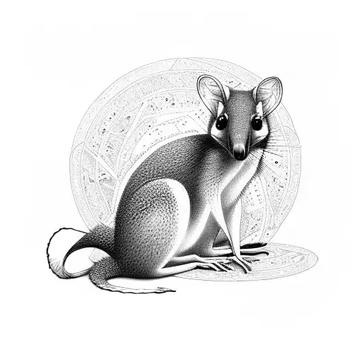 Mother Marsupial With Son