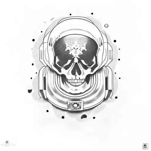 Skull Technology Astronaut Book