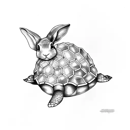 Rabbit Riding Turtle