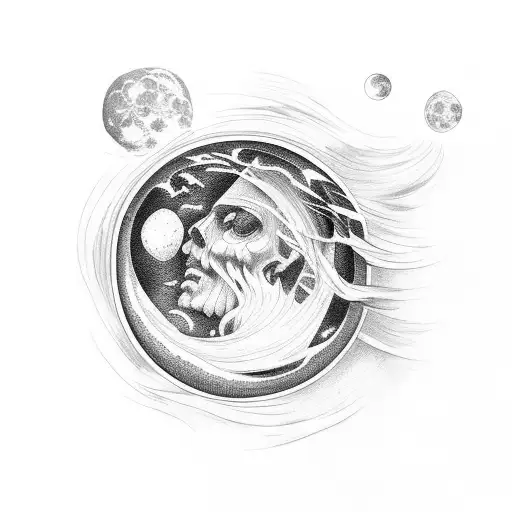 Greek Mythology With Moon