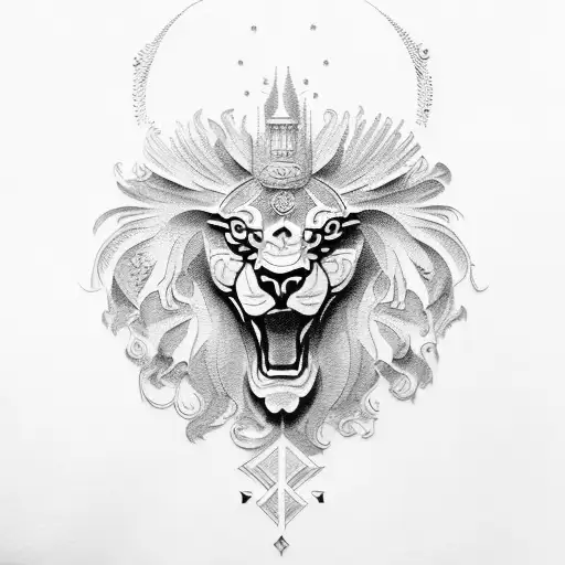 Russian Eagle And Czech Lion