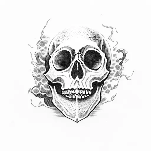 Skull With Smoke