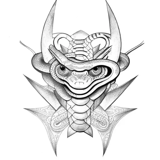 Snake And Bats Arm Sleeve