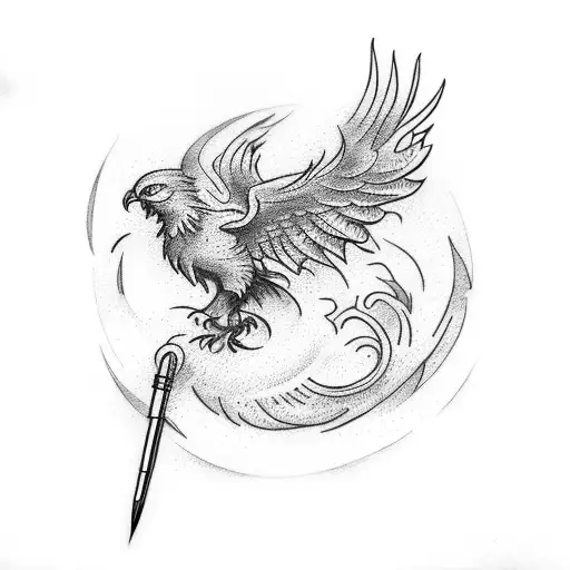 Phoenix On Right Arm