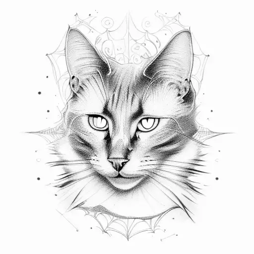 Black Cat Incorportate The Number 13 And Halloween But Not Spooky Or Little Kid