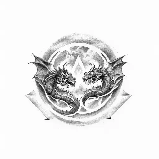 Wolf Vs Dragon Fight