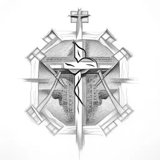 3 Christian Crosses With The Name Castro Below Them