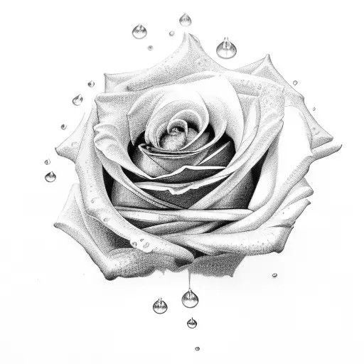 Rose With Droplet