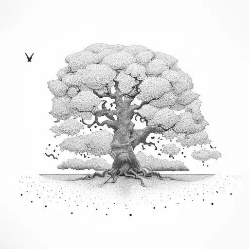 Oak Tree And Airborn