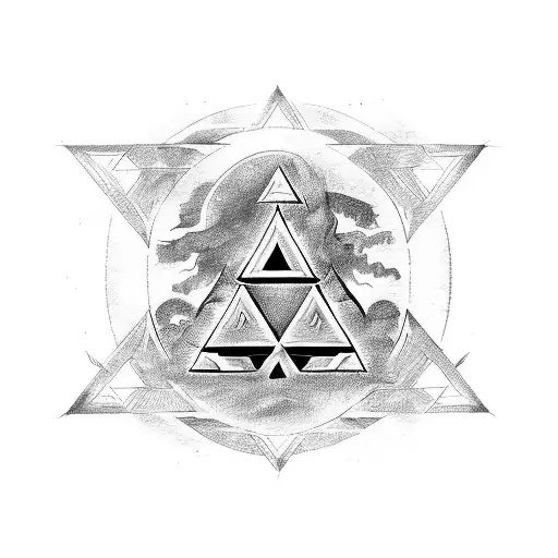 Triforce Logo With Alibata Filipino Script