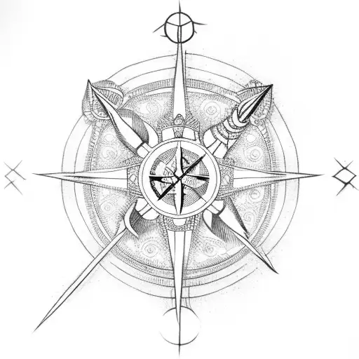 One Sword And Compass