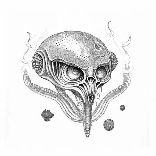 Alien Smoking Marijuana