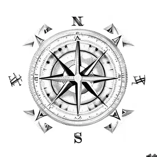 Steampunk Compass With Clockwork