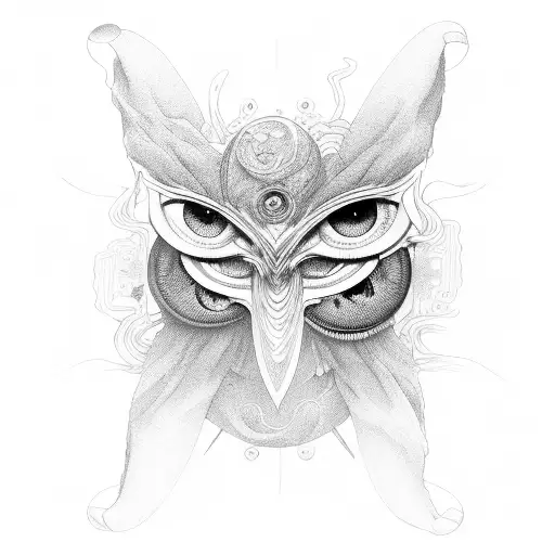 Multiple Eyes With Different Shape At The Same Place