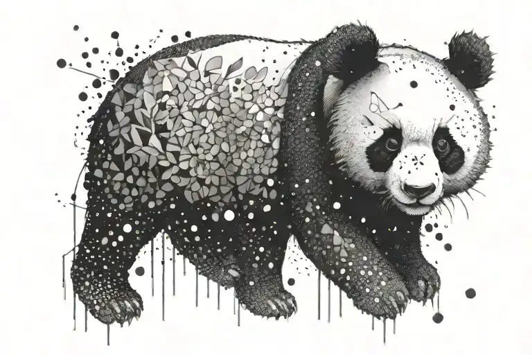 Panda And Cool Random Design