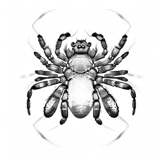 Big Spider On Women Chest