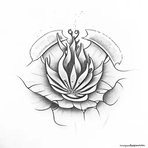 A Botanical Illustration Of A Plant Growing From An Open Book