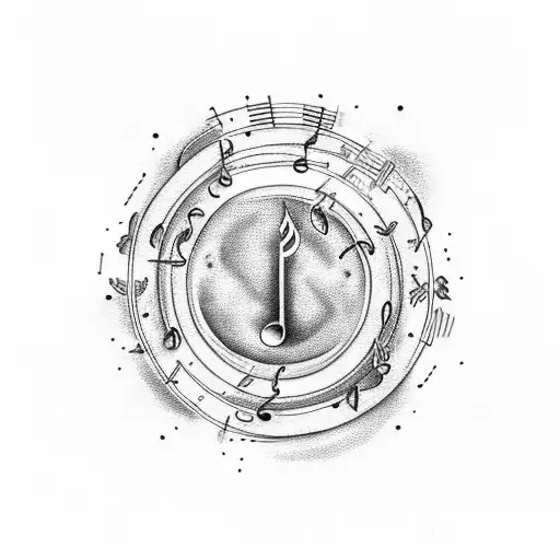 A Welding Flame Forming The Shape Of A Music Note