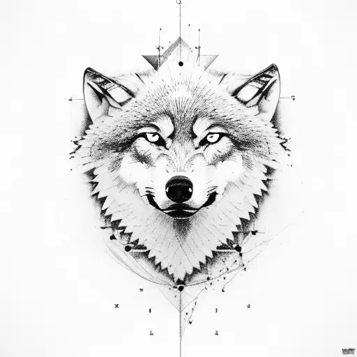 Wolf Looked At Trough Snipers Rifle Croshair