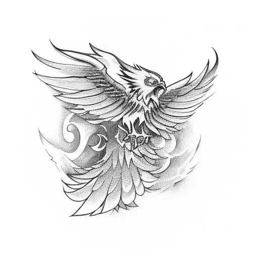 Phoenix Frying Upwards