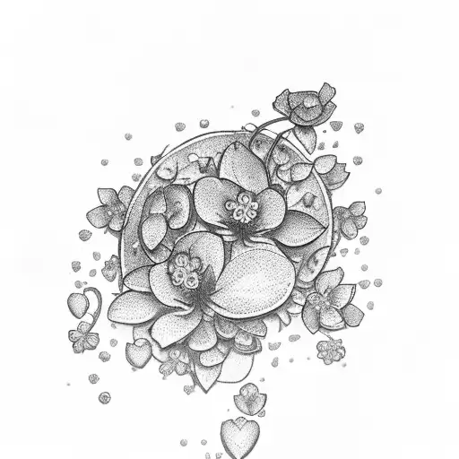 Flower Strawberries Cherry Blossom And Dark Motive For Someone Who Has Dark Soul