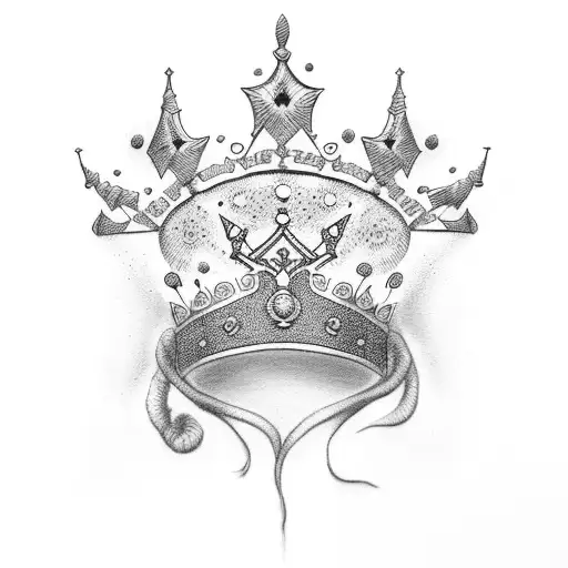 A Tribute To Two People With A Crown Motif