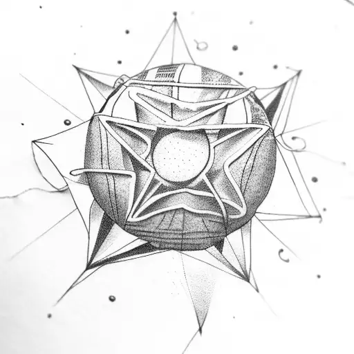 Star Shaped Balloon On String With Note