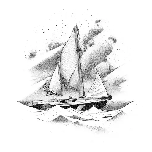 A Beach Scene With A Futuristic Twist