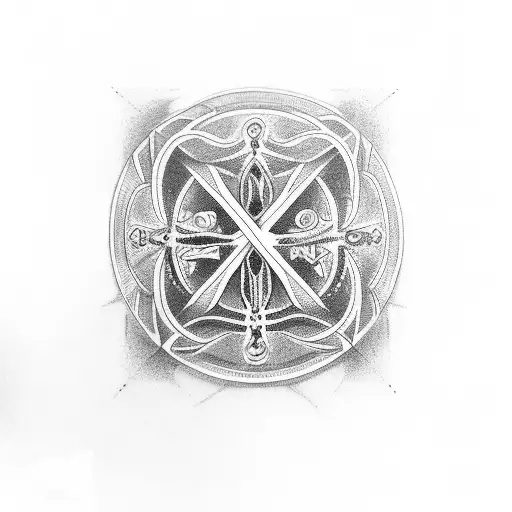 Cross Tattoo With Travel Planner 1998 Date Of Birth