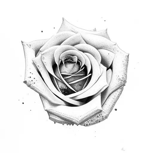 Rose Coming Out Of Bean