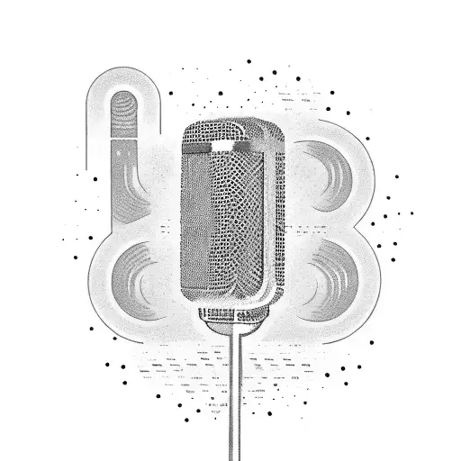 A Microphone With Waves Crashing In The Background